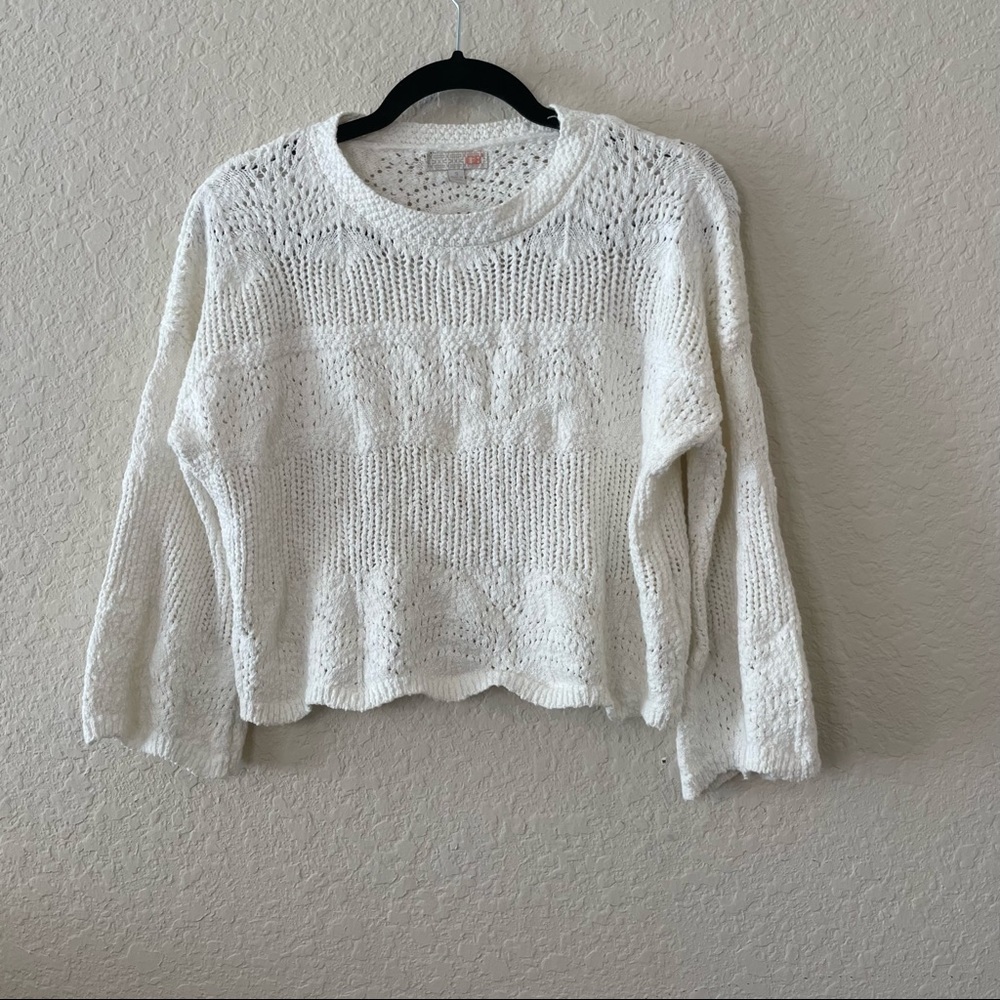 GB Sweater White Chunky Knit | S